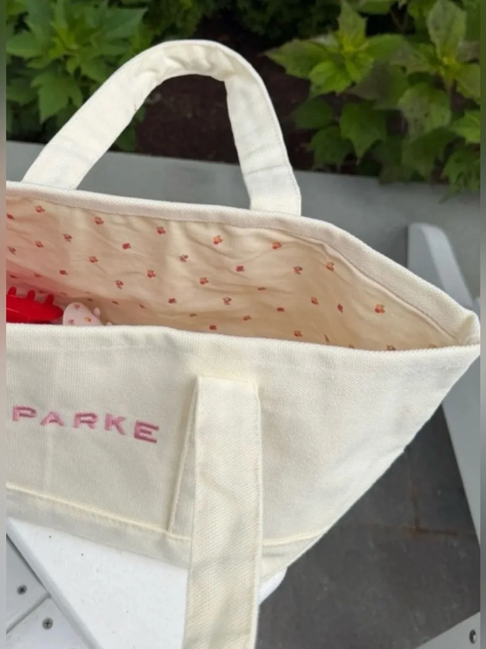 NIB PARKE Sunset Floral Mini Tote